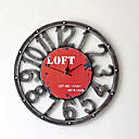 baratos Bricolage Relógios de Parede-Contempor&amp;acirc;neo Moderno Fashion De madeira Redonda Interior