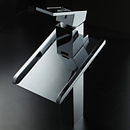 Countertop  with  Chrome Single Handle One Hole  ,  Feature  for Waterfall LED