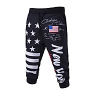 baratos -Homens Básico Solto Chinos / Calças Esportivas Calças - Sólido Branco Preto Azul Claro US36 / UK36 / EU44 US38 / UK38 / EU46 US40 / UK40 / EU48