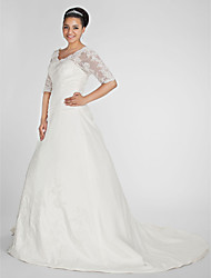 Babydoll Wedding Dress Lightinthebox A Line V Neck Chapel Train Taffeta Made To Measure Wedding Dresses With Beading Liques Side D By Lan Ting Bride