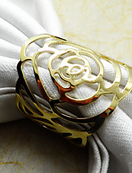 お買い得  -メタル ナプキンリング パターン柄 エコ テーブルデコレーション 1 pcs