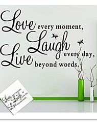 voordelige -Woorden en Citaten Muurstickers Vliegtuig Muurstickers Decoratieve Muurstickers, PVC Huisdecoratie Muursticker Wand