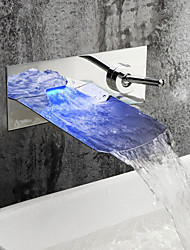 Inspirational Wall Mount Waterfall Sink Faucet