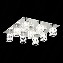 9-Light Op plafond bevestigd Sfeerverlichting - Kristal, 110V / 220-240V Lamp Inbegrepen / G9 / 20-30㎡ 9-Light Op plafond bevestigd Sfeerverlichting - Kristal, 110V / 220-240V Lamp Inbegrepen / G9 / 20-30㎡