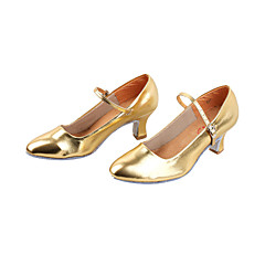 Mulheres Sapatos de Dança Moderna / Dança de Salão Couro Ecológico Salto Salto Robusto Não Personalizável Sapatos de Dança Preto / Prateado / Dourado Mulheres Sapatos de Dança Moderna / Dança de Salão Couro Ecológico Salto Salto Robusto Não Personalizável Sapatos de Dança Preto / Prateado / Dourado