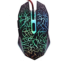 Com Fio Gaming mouse DPI ajustável Retroiluminado 2400 Com Fio Gaming mouse DPI ajustável Retroiluminado 2400