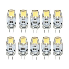 10 pezzi 1W 100 lm G4 Luci LED Bi-pin T 1 leds COB Oscurabile Bianco caldo Luce fredda DC 12V 10 pezzi 1W 100 lm G4 Luci LED Bi-pin T 1 leds COB Oscurabile Bianco caldo Luce fredda DC 12V