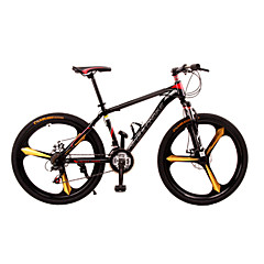 Mountain Bike Cycling 21 Speed 26 Inch/700CC Unisex / Men's / Women‘s Double Disc Brake Suspension Fork Full Suspension Anti-slip DEQUILON