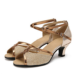 Mulheres Latina Glitter Paetês Couro Envernizado Sintético Sandália Têni Salto Interior Gliter com Brilho Presilha Vazados Cadarço Mulheres Latina Glitter Paetês Couro Envernizado Sintético Sandália Têni Salto Interior Gliter com Brilho Presilha Vazados Cadarço