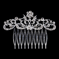 Pearl Crystal Rhinestone Alloy Hair Combs 1 Wedding Special Occasion Casual Headpiece Pearl Crystal Rhinestone Alloy Hair Combs 1 Wedding Special Occasion Casual Headpiece