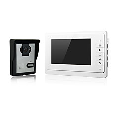 monitor de handfree tela colorida TFT LCD de 1x1 uma visão noturna telefone video da porta exterior da unidade de câmara de 7 polegadas monitor de handfree tela colorida TFT LCD de 1x1 uma visão noturna telefone video da porta exterior da unidade de câmara de 7 polegadas