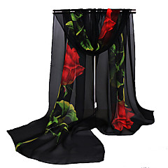 Damen Niedlich Freizeit Klassisch & Zeitlos, Seide Rechteck - Druck Bemalt Damen Niedlich Freizeit Klassisch & Zeitlos, Seide Rechteck - Druck Bemalt