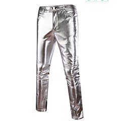Homme Exagéré Coton Mince Chino Pantalon - Couleur Pleine Or / Printemps / Automne Homme Exagéré Coton Mince Chino Pantalon - Couleur Pleine Or / Printemps / Automne
