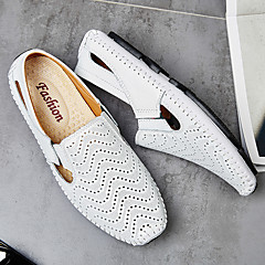 Herre Comfort Loafers Nappalæder Forår / Sommer / Efterår Komfort Tøfler & Slip-ons Gang Gul / Brun / Blå Herre Comfort Loafers Nappalæder Forår / Sommer / Efterår Komfort Tøfler & Slip-ons Gang Gul / Brun / Blå