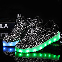 Boys' / Girls' Shoes Knit / Tulle Summer / Fall Light Up Shoes Sneakers LED for Kid's Black / Gray Boys' / Girls' Shoes Knit / Tulle Summer / Fall Light Up Shoes Sneakers LED for Kid's Black / Gray