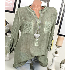 Mulheres Blusa - Para Noite Sólido Mulheres Blusa - Para Noite Sólido