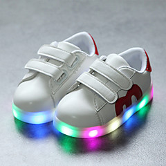 Jongens / Meisjes Schoenen PU Lente & Herfst Comfortabel / Oplichtende schoenen Sneakers Haak & Lus / LED voor Kinderen / Peuter Zwart / Rood / Blauw Jongens / Meisjes Schoenen PU Lente & Herfst Comfortabel / Oplichtende schoenen Sneakers Haak & Lus / LED voor Kinderen / Peuter Zwart / Rood / Blauw