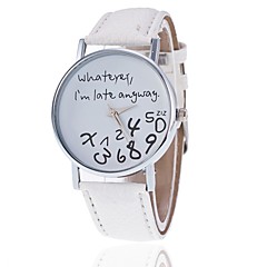 Mulheres Relógio de Pulso Quartzo Preta / Branco / Azul Relógio Casual Analógico Fashion Elegante - Rosa claro Azul Claro Verde Claro Um ano Ciclo de Vida da Bateria Mulheres Relógio de Pulso Quartzo Preta / Branco / Azul Relógio Casual Analógico Fashion Elegante - Rosa claro Azul Claro Verde Claro Um ano Ciclo de Vida da Bateria