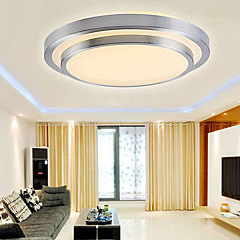 Op plafond bevestigd Neerwaartse Belichting Galvanisch verzilveren PVC Ministijl, LED 90-240V / 110-120V / 220-240V Warm Wit / Wit LED-lichtbron inbegrepen / Geïntegreerde LED Op plafond bevestigd Neerwaartse Belichting Galvanisch verzilveren PVC Ministijl, LED 90-240V / 110-120V / 220-240V Warm Wit / Wit LED-lichtbron inbegrepen / Geïntegreerde LED