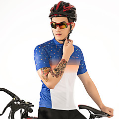 FirtySnow Herrn Kurzarm Fahrradtrikot - Blau / weiß Streifen Fahhrad Trikot / Radtrikot Atmungsaktiv Rasche Trocknung Sport Polyester Bergradfahren Straßenradfahren Bekleidung / Dehnbar FirtySnow Herrn Kurzarm Fahrradtrikot - Blau / weiß Streifen Fahhrad Trikot / Radtrikot Atmungsaktiv Rasche Trocknung Sport Polyester Bergradfahren Straßenradfahren Bekleidung / Dehnbar