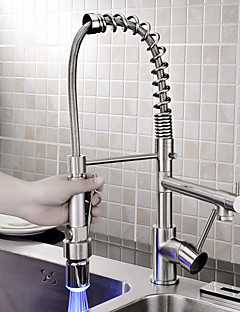 Sprinkle Kitchen Faucets Online Sprinkle Kitchen Faucets Contemporary Brushed Centerset Pull Out Led One Hole