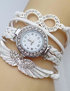 Bracelet Watches Online For 2018 Women S Bracelet Watch Simulated Diamond Quartz Wing Imitation Leather Band Og Sparkle Bohemian Fashion White Blue Red Green