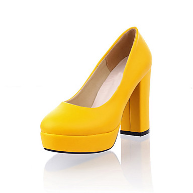Leatherette Platform Chunky Heel Pumps (More Colors) 259266 2018 â $20.99