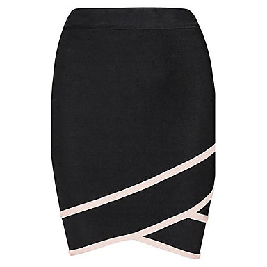 Hot Selling Fashion Fish Tail Black and Apricot Bodycon Bandage Skirt ...