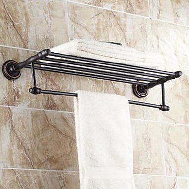 Towel Bar / Bathroom Shelf Oil Rubbed Bronze Wall Mounted 630x 265 x ...