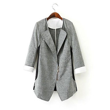 Women's Solid Colored Blazer Casual Coat 1844916 2018 – $47.24