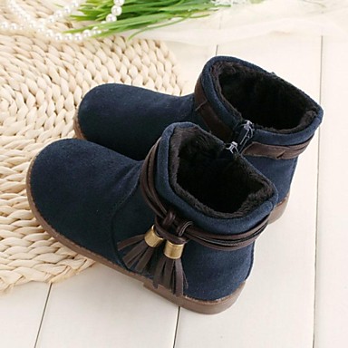 flat heel snow boots