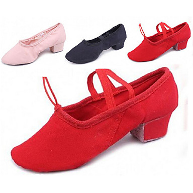 Women‘s Dance Shoes Ballet Leather Flat Heel Black/Red/Other 2376052 ...