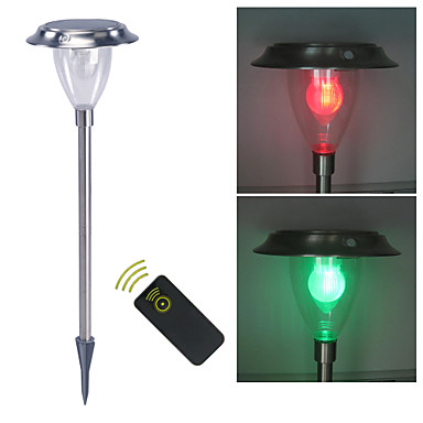 Remote Control Solar Light Sensor White Color Changing Garden Remote Control Solar Light Sensor White Color Changing Garden Spike Mounted
