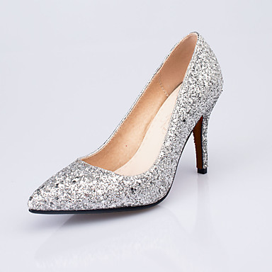 Women's Shoes Glitter Spring / Summer Heels Stiletto Heel Pointed Toe Sequin Gold / Silver / Red / Wedding / Party & Evening / Party & Evening Women's Shoes Glitter Spring / Summer Heels Stiletto Heel Pointed Toe Sequin Gold / Silver / Red / Wedding / Party & Evening / Party & Evening