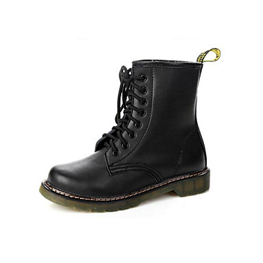Women's Shoes Real Leather PU Fall Winter Comfort Fashion Boots Boots For Casual Black Burgundy Women's Shoes Real Leather PU Fall Winter Comfort Fashion Boots Boots For Casual Black Burgundy