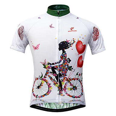 JESOCYCLING Cycling Jersey Women's Short Sleeves Bike Jersey Top Bike ...