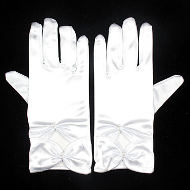 Spandex Wrist Length Glove Bridal Gloves Party/ Evening Gloves With ...