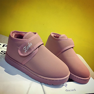 Women's Shoes Fleece Winter Comfort Combat Boots Boots Creepers Round Toe Magic Tape For Casual Army Green Pink Khaki Women's Shoes Fleece Winter Comfort Combat Boots Boots Creepers Round Toe Magic Tape For Casual Army Green Pink Khaki