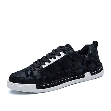 Men's Shoes Tulle Spring / Fall Comfort Sneakers Black / Gray / Khaki Men's Shoes Tulle Spring / Fall Comfort Sneakers Black / Gray / Khaki