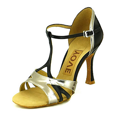 Women's Latin Shoes / Salsa Shoes Sparkling Glitter / Leatherette Sandal / Heel Buckle / Ribbon Tie Customized Heel Customizable Dance Shoes Light gray / Performance / Professional Women's Latin Shoes / Salsa Shoes Sparkling Glitter / Leatherette Sandal / Heel Buckle / Ribbon Tie Customized Heel Customizable Dance Shoes Light gray / Performance / Professional