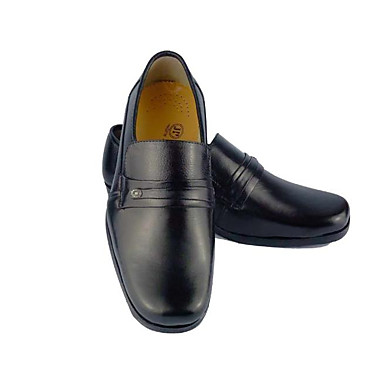 Men's Shoes Leather Spring Comfort Loafers & Slip-Ons Black Men's Shoes Leather Spring Comfort Loafers & Slip-Ons Black