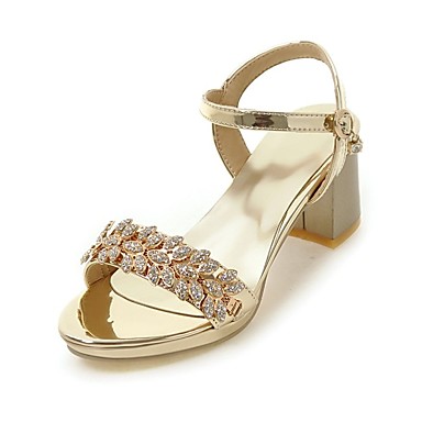 Women's Shoes Leatherette Summer Comfort Sandals Chunky Heel Open Toe Rhinestone / Buckle Black / Silver / Pink / Party & Evening Women's Shoes Leatherette Summer Comfort Sandals Chunky Heel Open Toe Rhinestone / Buckle Black / Silver / Pink / Party & Evening