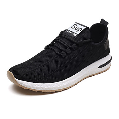 Men's Shoes Mesh Spring / Fall Comfort Athletic Shoes Running Shoes White / Black Men's Shoes Mesh Spring / Fall Comfort Athletic Shoes Running Shoes White / Black