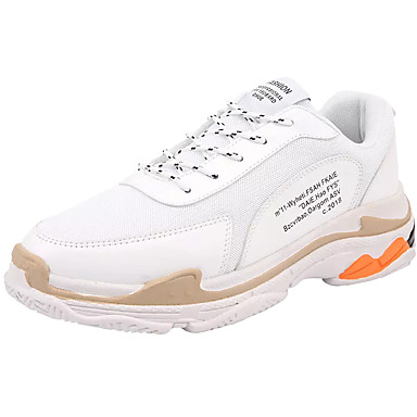 Men's Shoes Mesh Fall Comfort Athletic Shoes Walking Shoes White / Black / Beige Men's Shoes Mesh Fall Comfort Athletic Shoes Walking Shoes White / Black / Beige