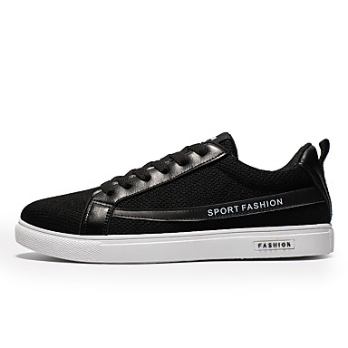 Men's Shoes Knit / Elastic Fabric Summer Comfort Sneakers White / Black / Gray Men's Shoes Knit / Elastic Fabric Summer Comfort Sneakers White / Black / Gray