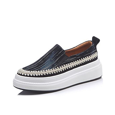 Women's Shoes Sheepskin Summer Comfort Flats Flat Heel Round Toe Black / Red Women's Shoes Sheepskin Summer Comfort Flats Flat Heel Round Toe Black / Red