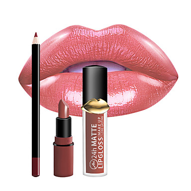  Brilho labial Delineador de LÃ¡bios Batons 1 pcs Mineral Ferramenta CASE / ConfortÃ¡vel / Non Toxic Design Moderno / Criativo / Carregando Doce / Fashion Maquiagem CosmÃ©tico Artigos para Banho & Tosa