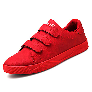 Men's Shoes PU(Polyurethane) Fall Comfort Sneakers Black / Gray / Red Men's Shoes PU(Polyurethane) Fall Comfort Sneakers Black / Gray / Red