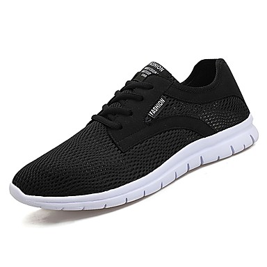 Men's Shoes Mesh / PU(Polyurethane) Summer Comfort Athletic Shoes Walking Shoes Black / Gray Men's Shoes Mesh / PU(Polyurethane) Summer Comfort Athletic Shoes Walking Shoes Black / Gray
