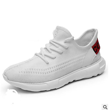 Men's Shoes Mesh Spring Comfort Sneakers White / Black Men's Shoes Mesh Spring Comfort Sneakers White / Black